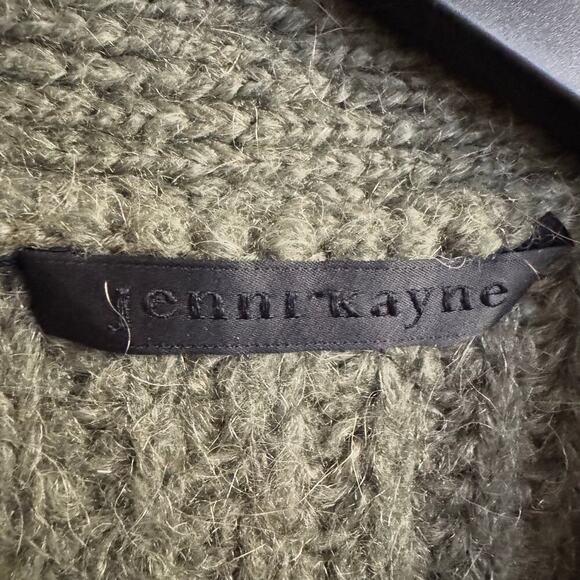 Jenni Kayne Cocoon Cardigan Alpaca Wool Blend Sweater Olive Green Size Small - Picture 7 of 7